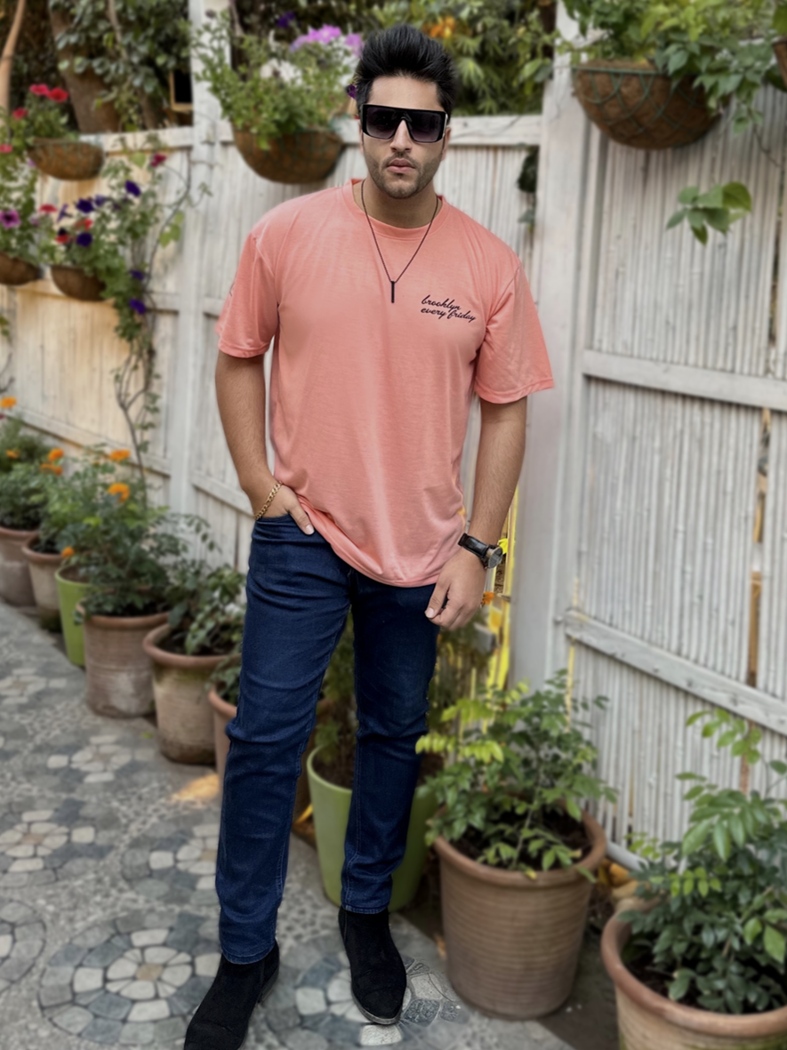 Coral "Brooklyn Everyday" Oversized T-Shirt