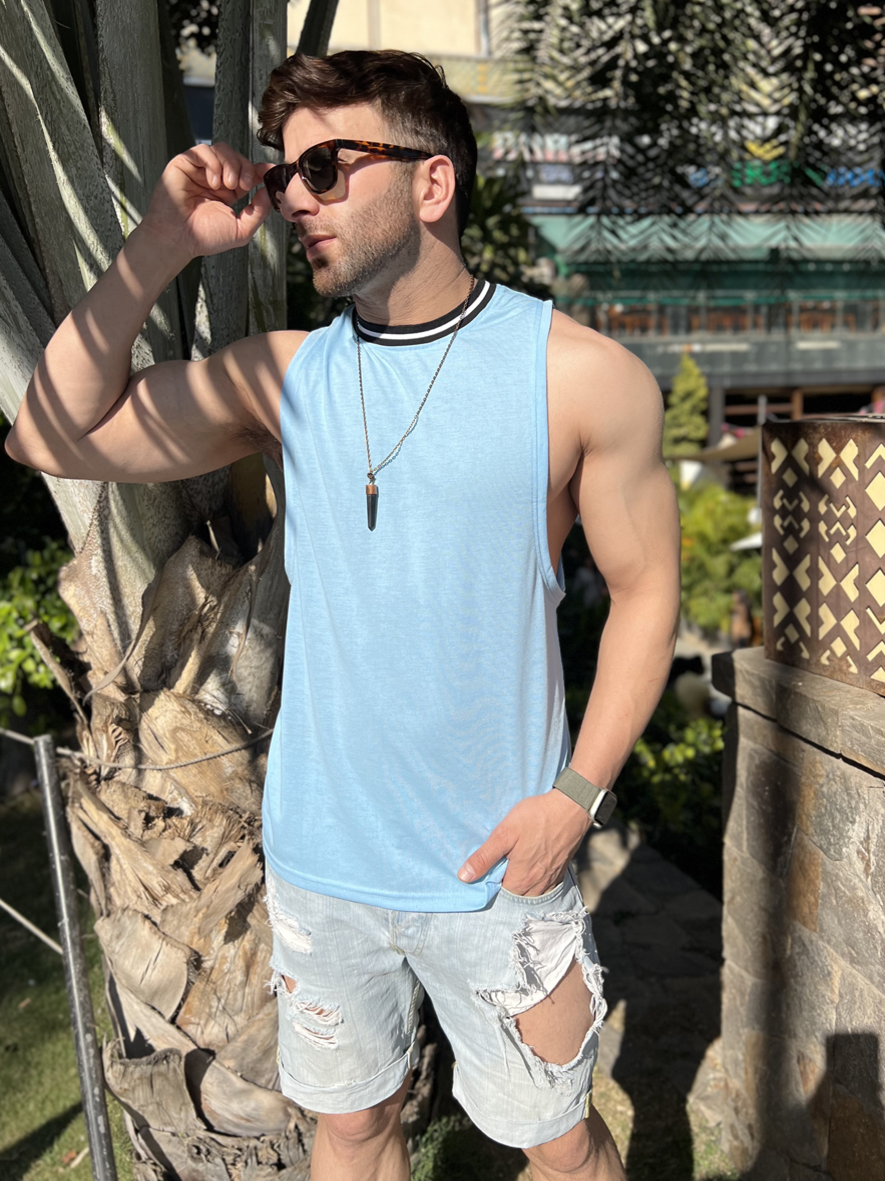 Sky Blue ted Vest